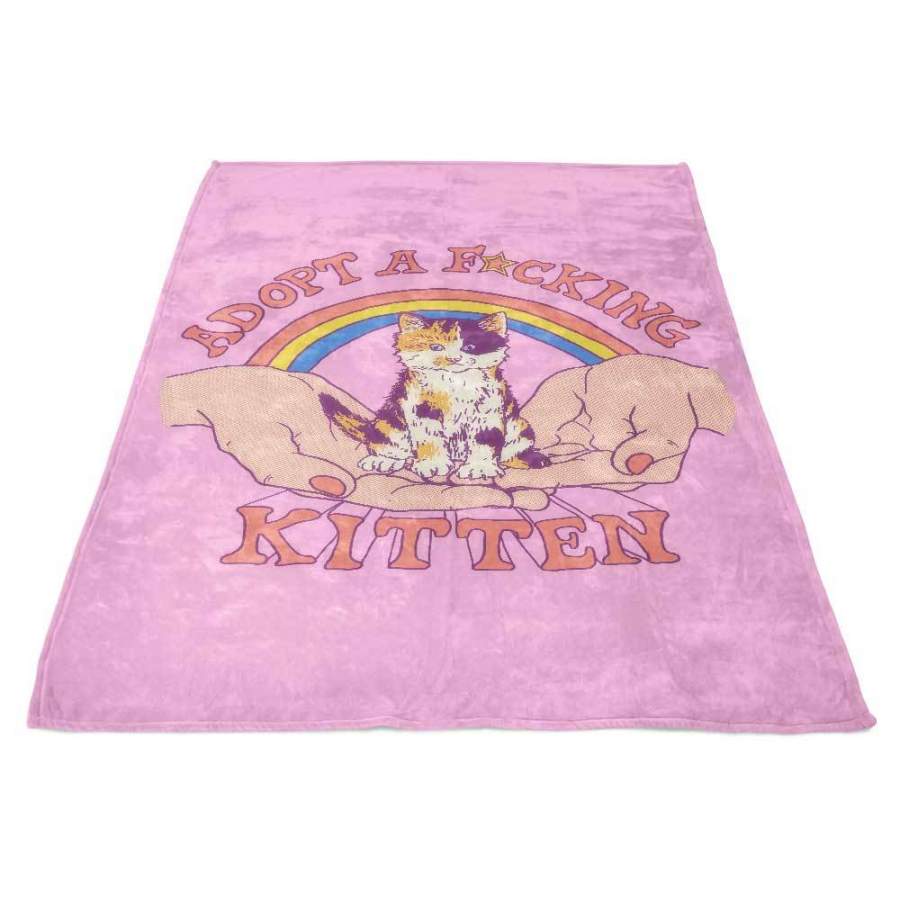 Adopt a Kitten – Fleece Blanket