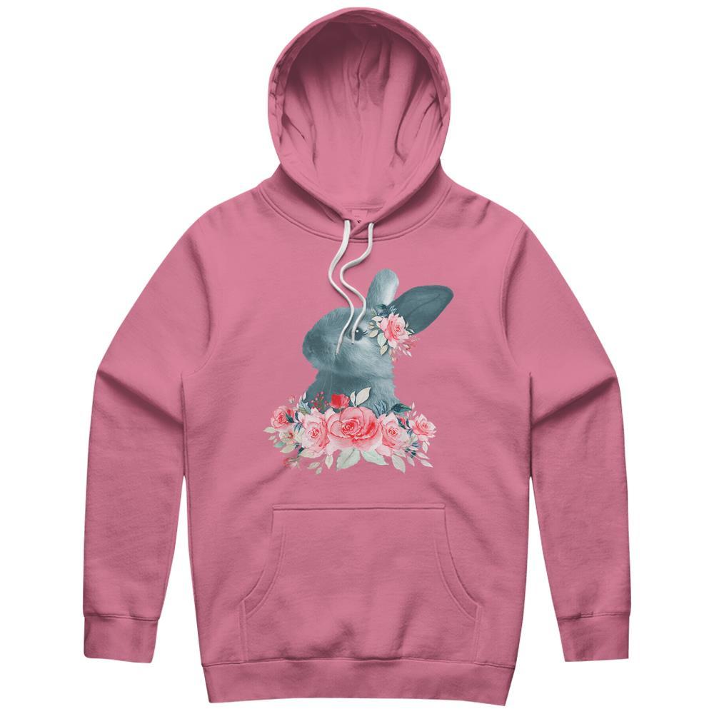 Beautiful Easter Bunny Vintage Floral Easter Hoodie