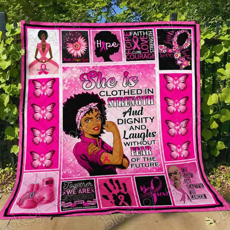 She Believed She Could So She Did Pharmacist Melanin, African American Premium Quilt Blanket Size Throw, Twin, Queen, King, Super King