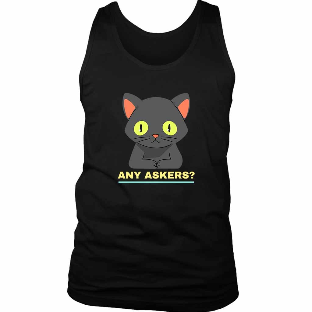 Any Askers Cat Kitten Meouw Overcome Men’s Tank Top