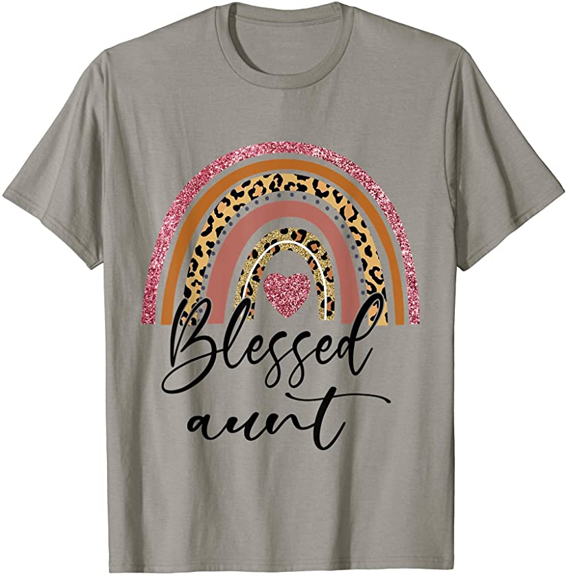 Blessed Aunt Rainbow Leopard Happy Mother’s Day T-Shirt