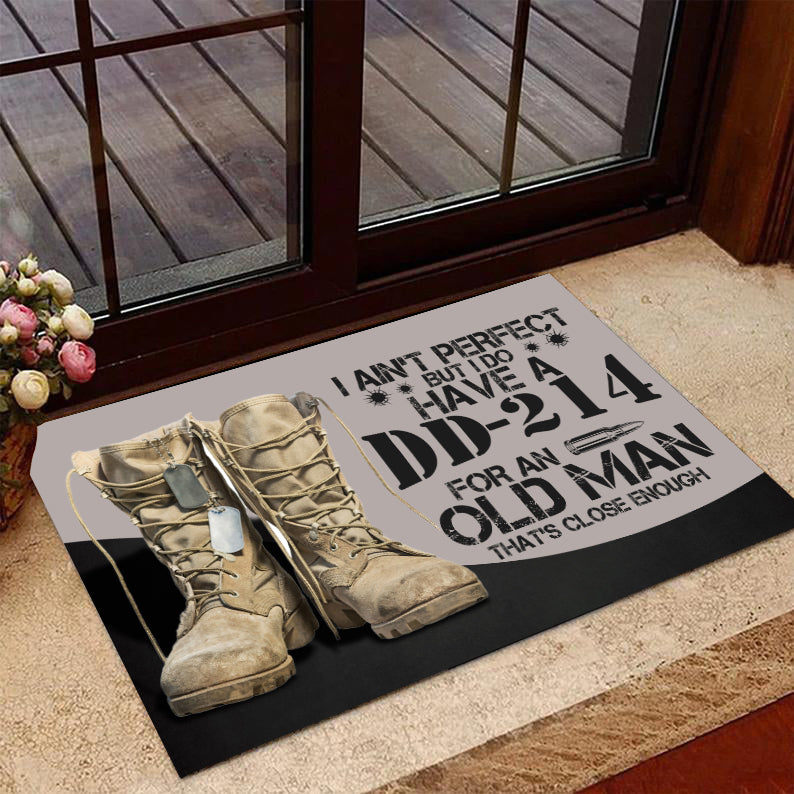 Veteran Doormat, Welcome Rug, I Do Have A Dd-214 For An Old Man That’S Close Enough