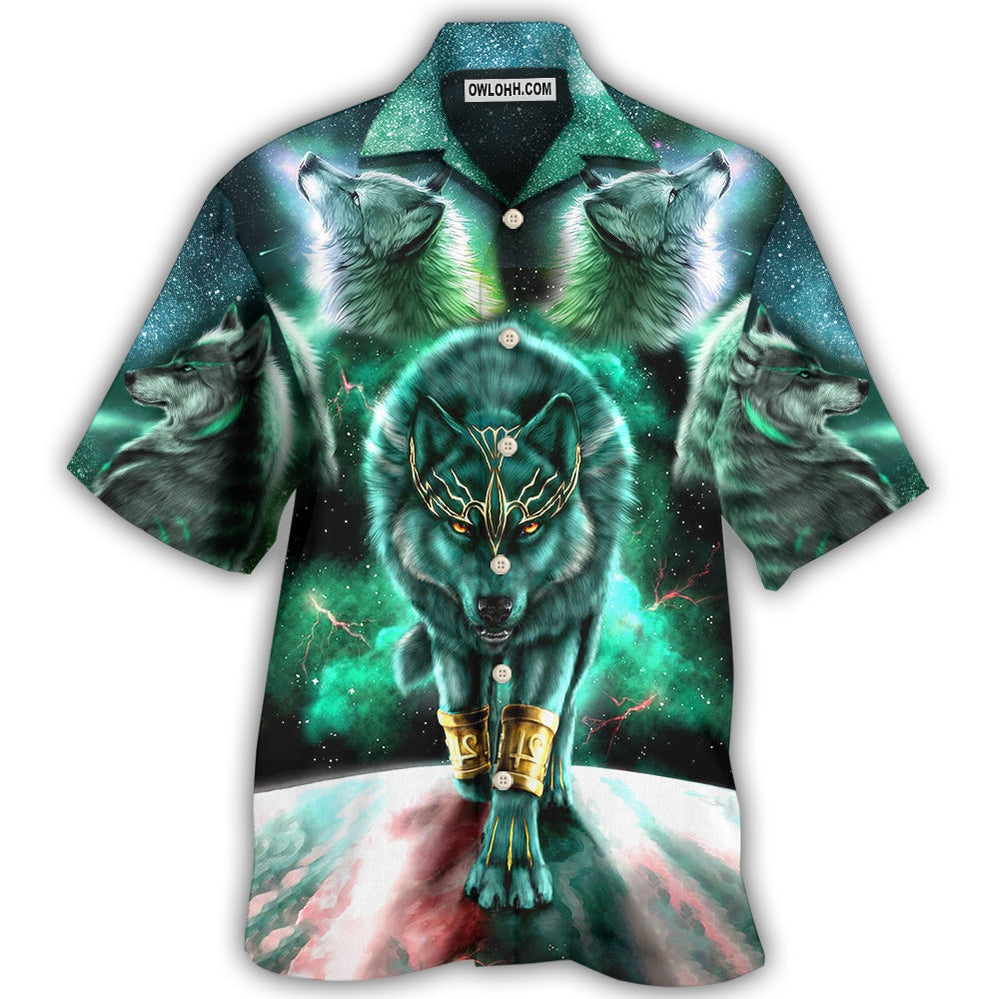 Wolf Warrior Galaxy Style – Hawaiian Shirt  – Owl Ohh