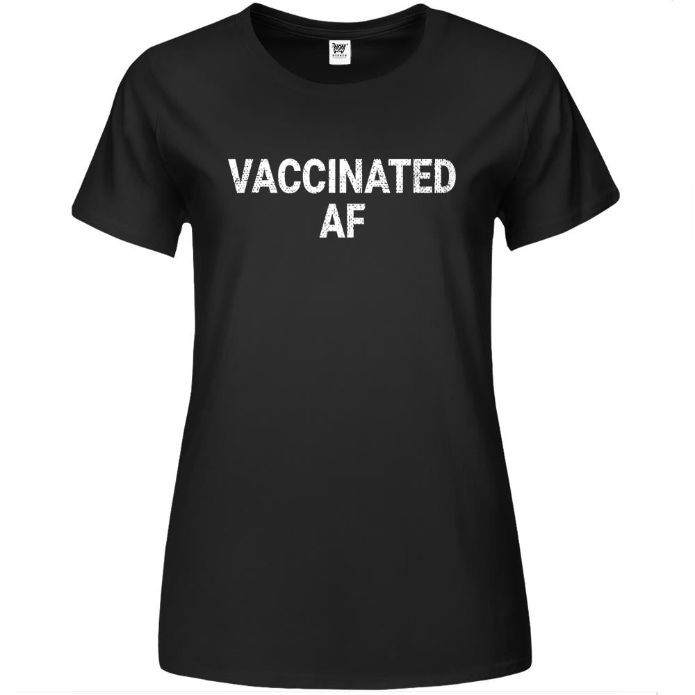 Vaccinated Af Pro Vaccine Funny Vaccination Health Vintage Premium Womens T Shirts