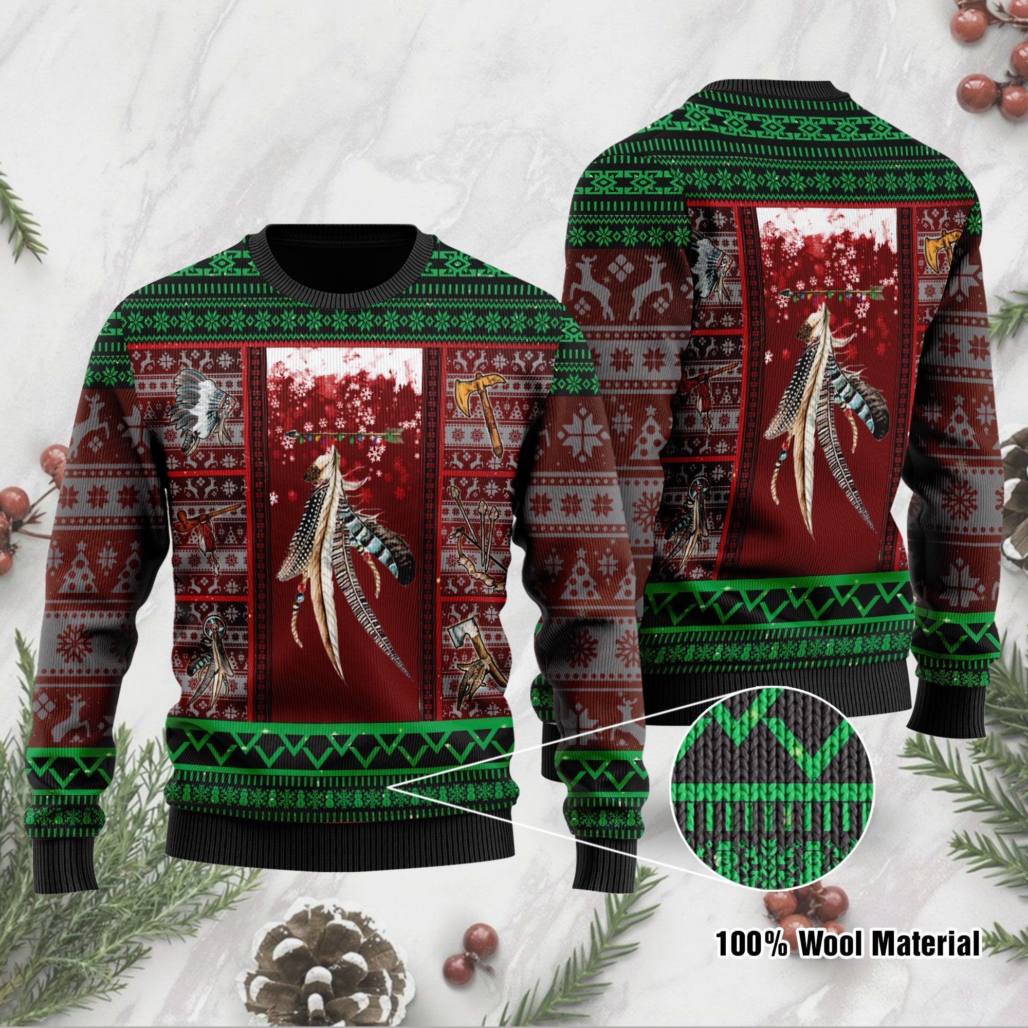 Ugly Sweater For Native Americans On Christmas Days