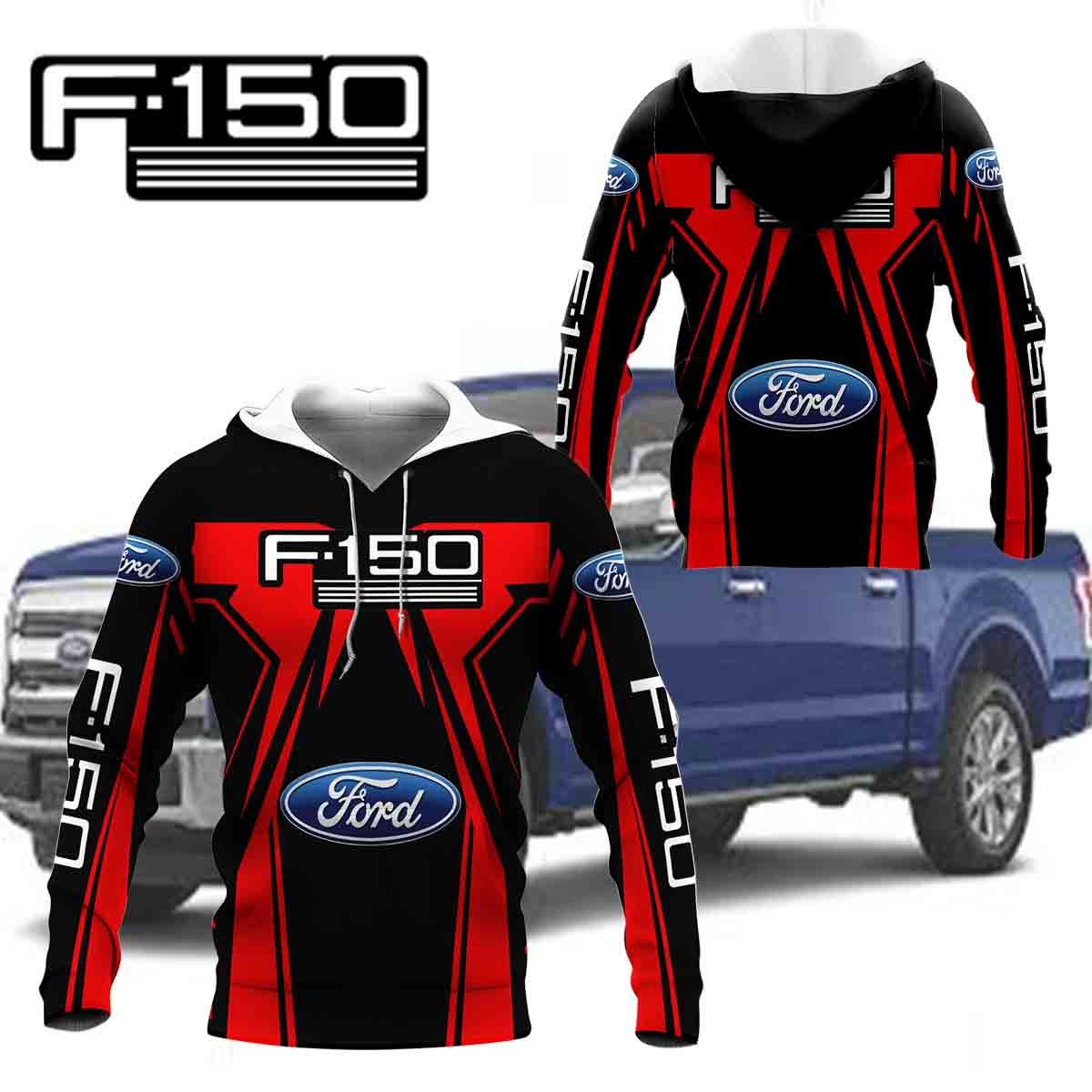 3D All Over Printed FORD F150 DVT-NH Shirts Ver 2 (Red)