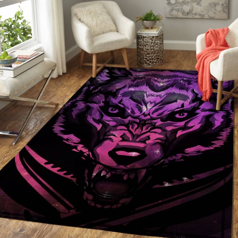 SPIRIT SPACE WOLF – Animals Area Rug Carpet