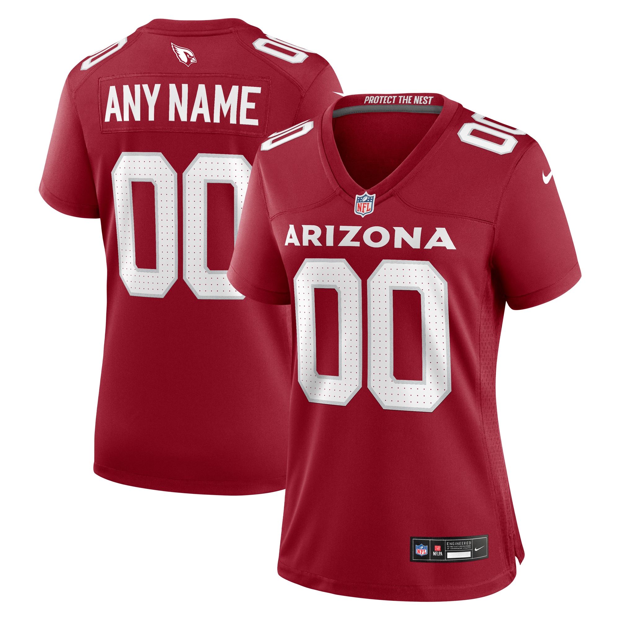 Women’s Arizona Cardinals Cardinal Custom Game Jersey