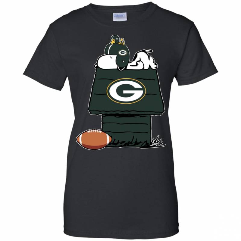 Green Bay Packers Snoopy And Woodstock Waiting For Football Season T Shirts Long Sleeve Hoodies Sweatshirts