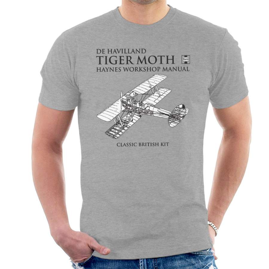 Haynes Owners Workshop Manual de Havilland Tiger Moth Men’s T-Shirt