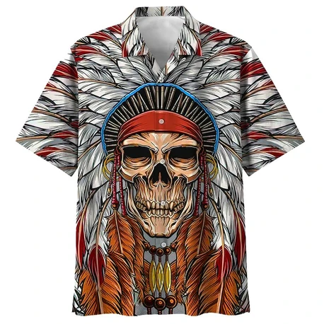 Skull Native Hawaii Shirt Ha86135