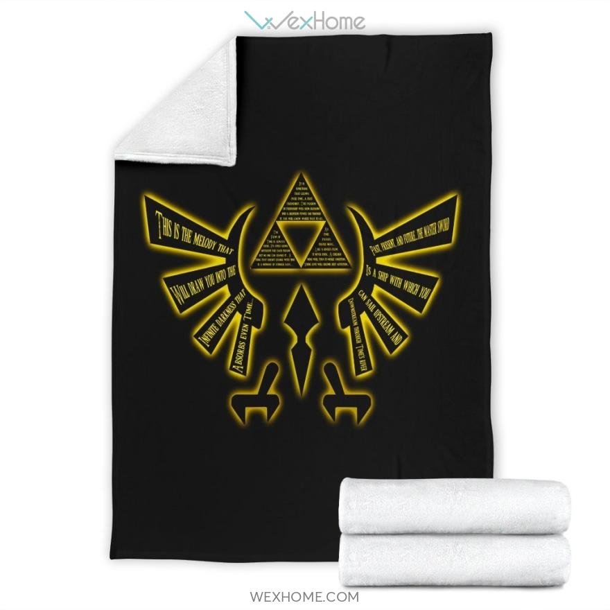 Legend Of Zelda Symbol Premium Blanket