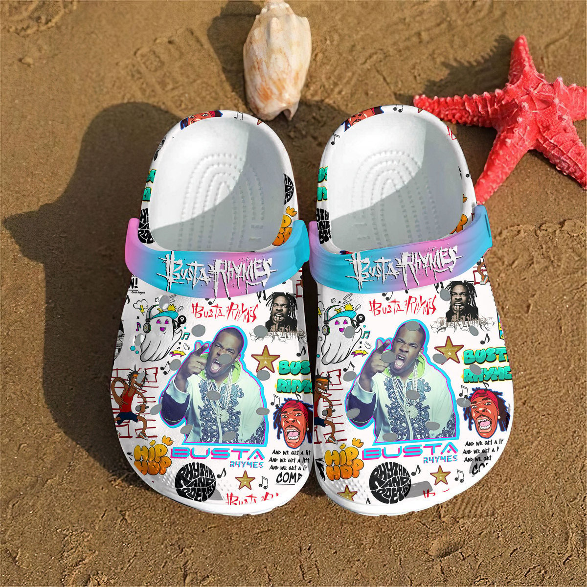 Busta Rhymes Music Crocs Crocband Clogs Shoes Comfortable For Men Women and Kids