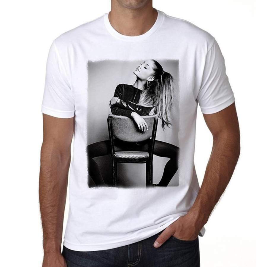 Popular Singer Ariana Grande T Shirt Summer Men’s Cotton Short Sleeve O Neck Leisure T-Shirt Tee