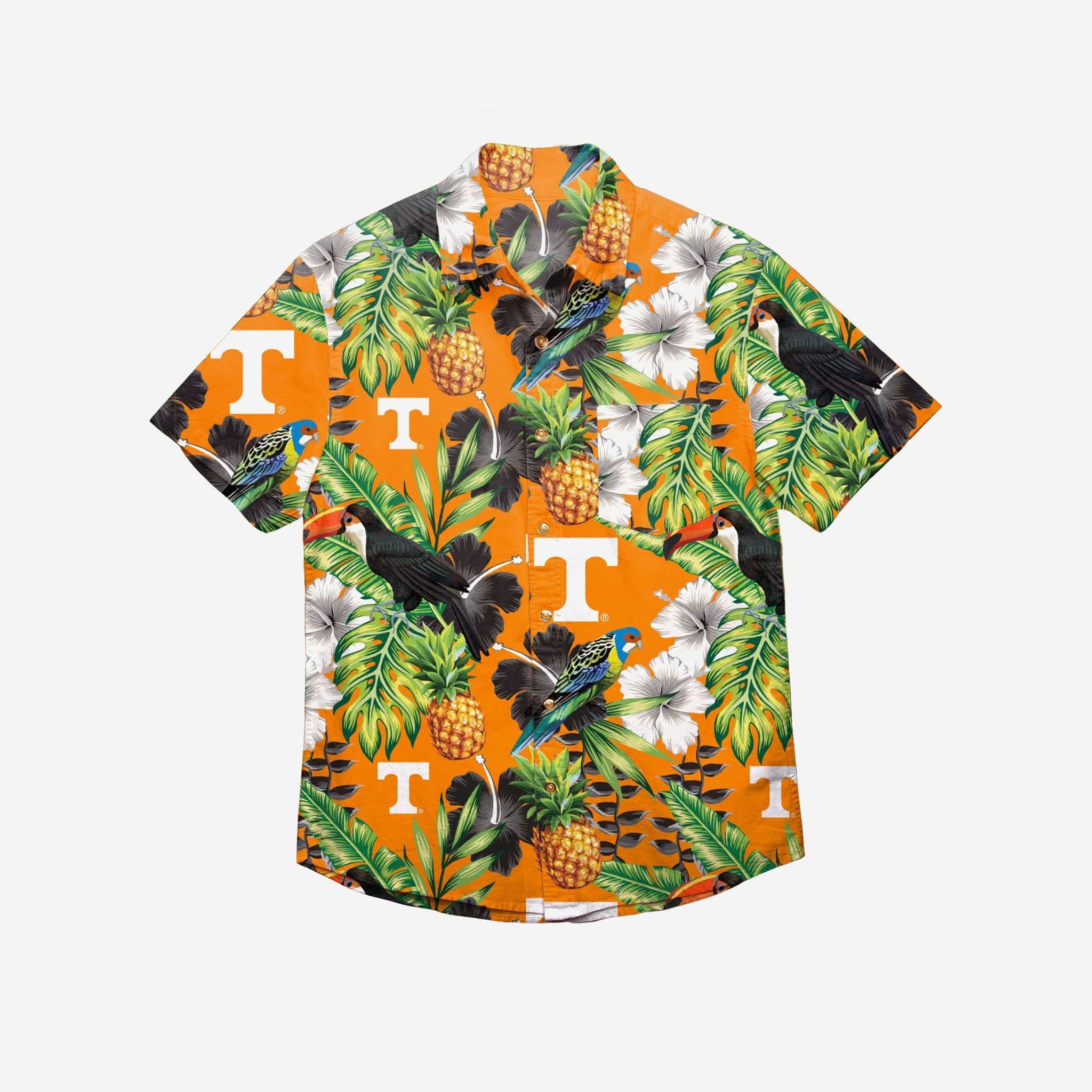 Tennessee Volunteers Floral Button Up Hawaii Shirt Ha107851