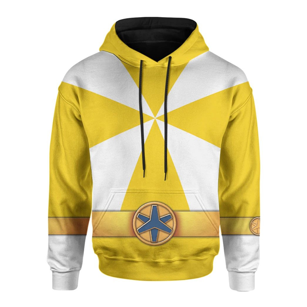 3D Power Rangers Lightspeed Rescue Yellow Ranger Custom Hoodie