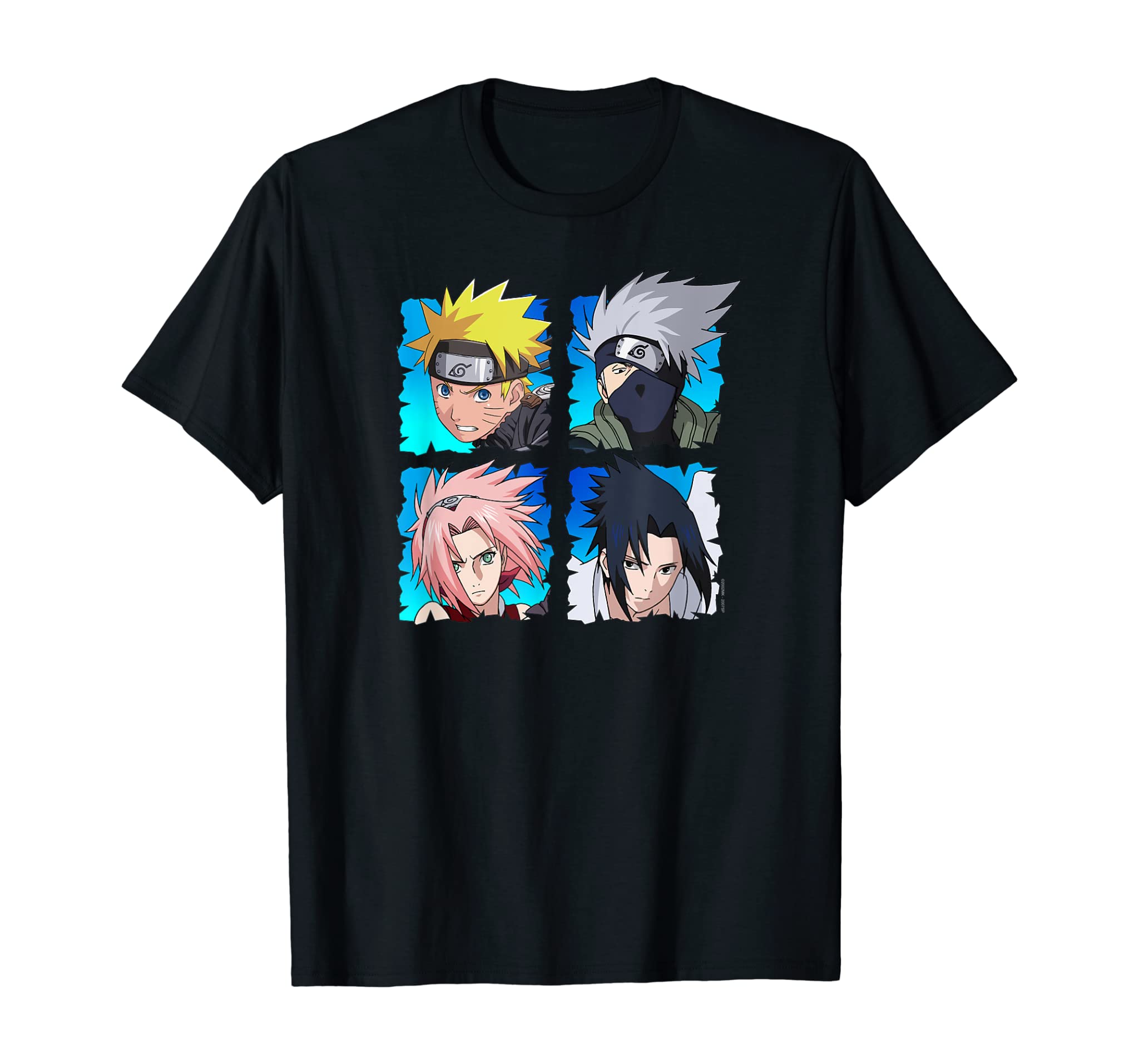 Naruto Shippuden 4 Heads T-Shirt