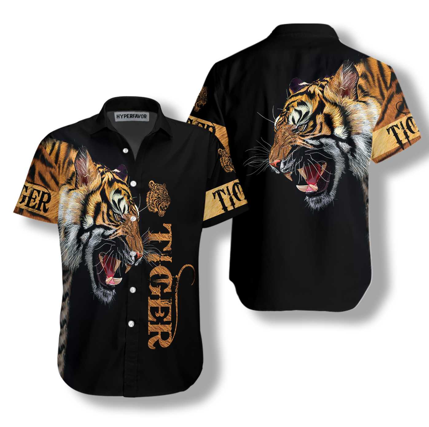 Tiger Skin Shirt For Men Hawaii Ha49234