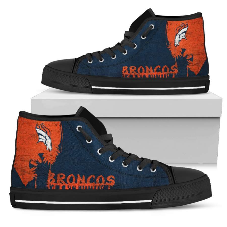 Alien Movie Denver Broncos High Top Shoes