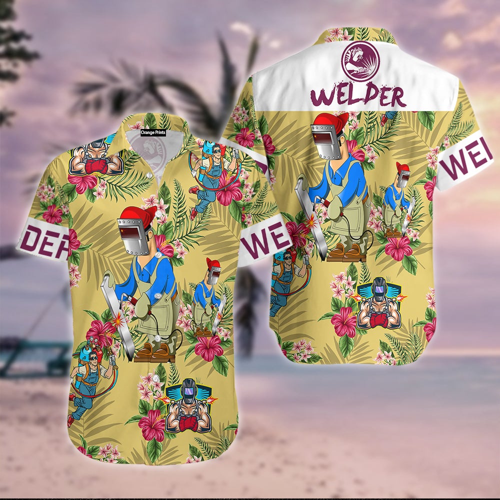 Welder Hawaii Shirt For Men Women Adult Ha111027