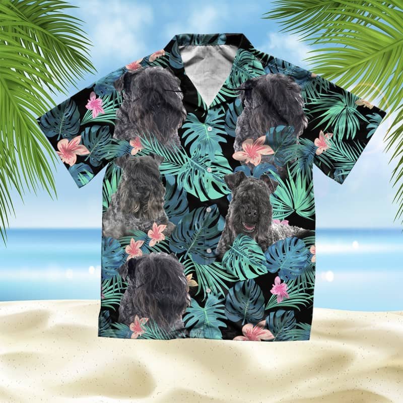 Felacia Kerry Blue Terrier Summer Leaves Hawaii Shirt Ha50777