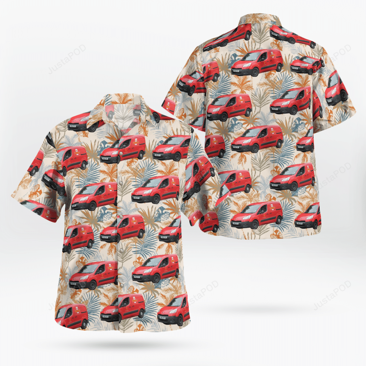 Uk Royal Mail Delivery Van Hawaii Shirt Ha56174