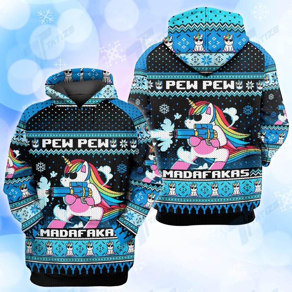 Unicorn pew pew madafakas Ugly sweater Leggings Combo