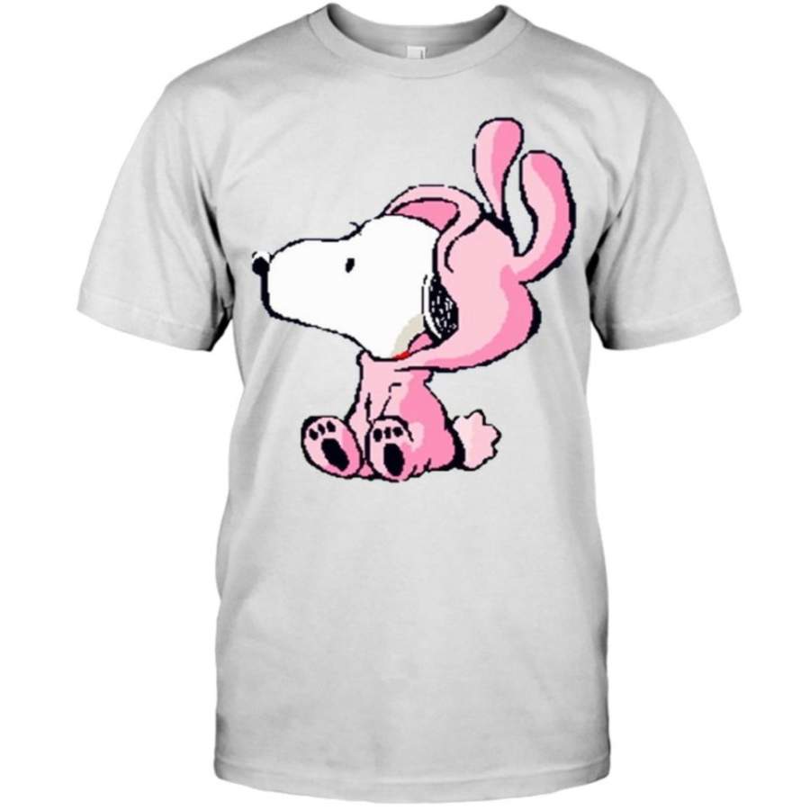 Snoopy Pink Rabbit Classic T-shirt Unisex Shirt For Women/men – T-Shirt