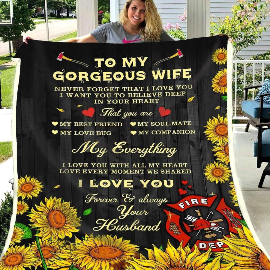 Blanket Gift For Wife Never Forget That I Love You