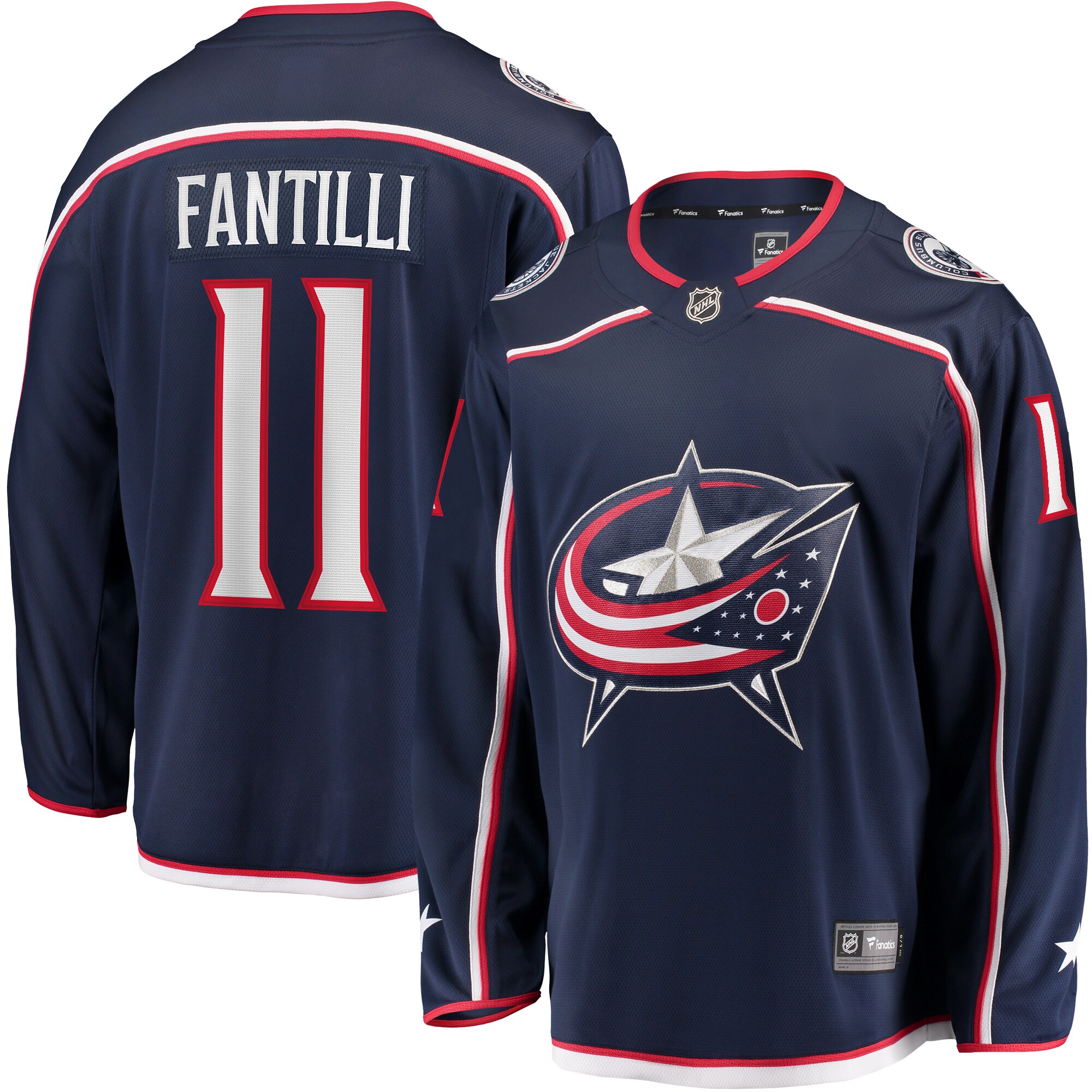 Adam Fantilli Columbus Blue Jackets Branded Home Breakaway Player Jersey – Navy