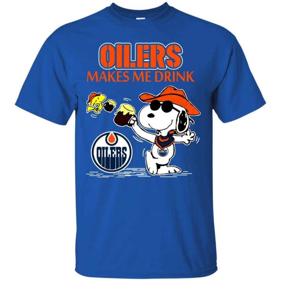 Edmonton Oilers Make Me Drinks T Shirts