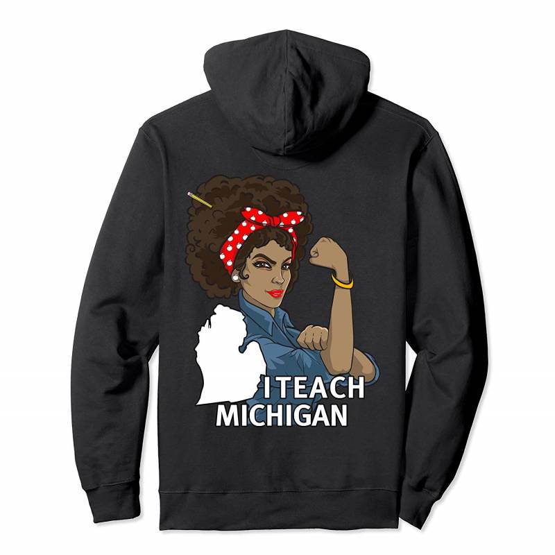 Red For Ed African Black Michigan Teacher Union Education Pullover Hoodie, T Shirt, Sweatshirt