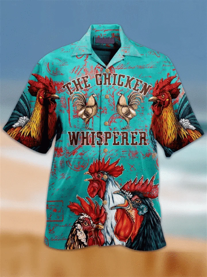 The Chicken Whispered Hawaii Shirt Unisex Full Size Adult Colorful Ha38130