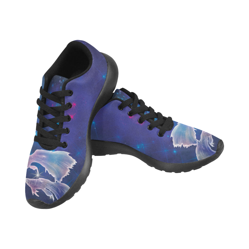 Pisces Black Sneakers for Men