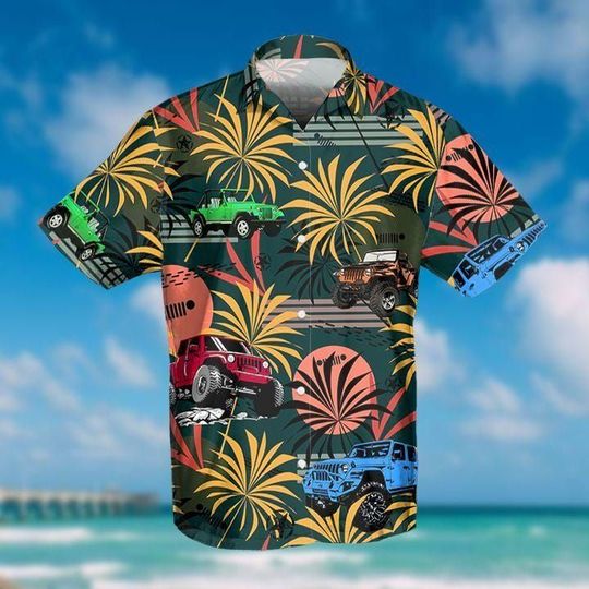 Hawaiian Shirt Awesome Jeep Tropical Unisex Aloha Shirts Ha96955