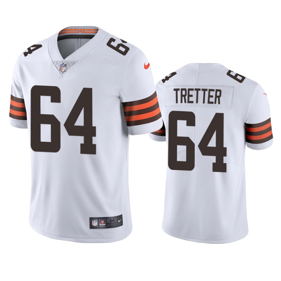 Cleveland Browns J.c. Tretter White 2020 Vapor Limited Jersey – Mens