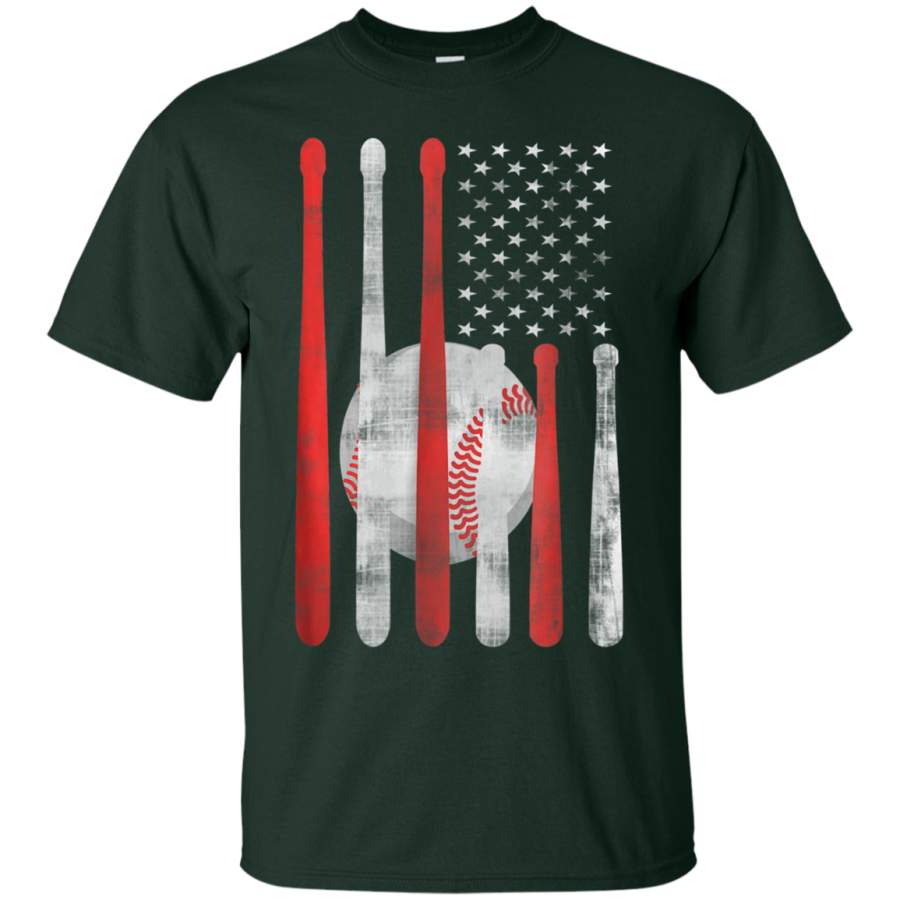 AGR American Flag Vintage Baseball Tshirt