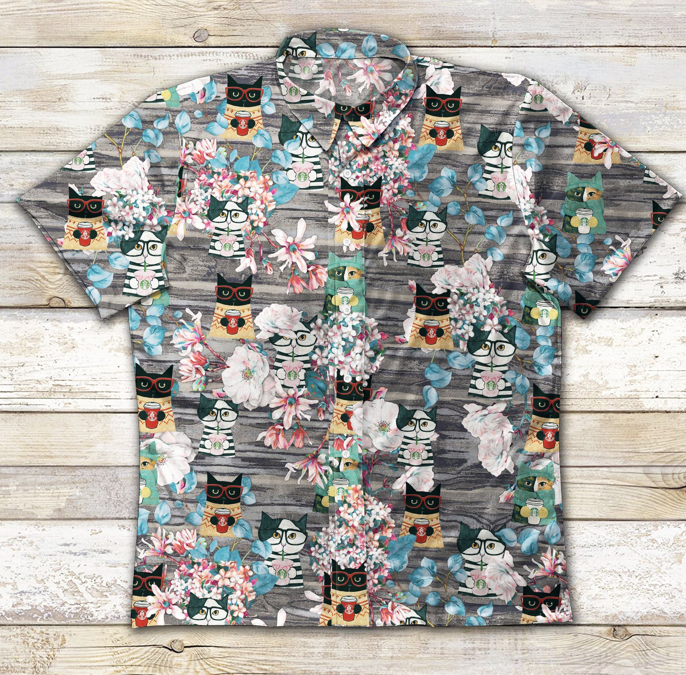 Camo Flower Ad Vintage Hawaii Ha102021