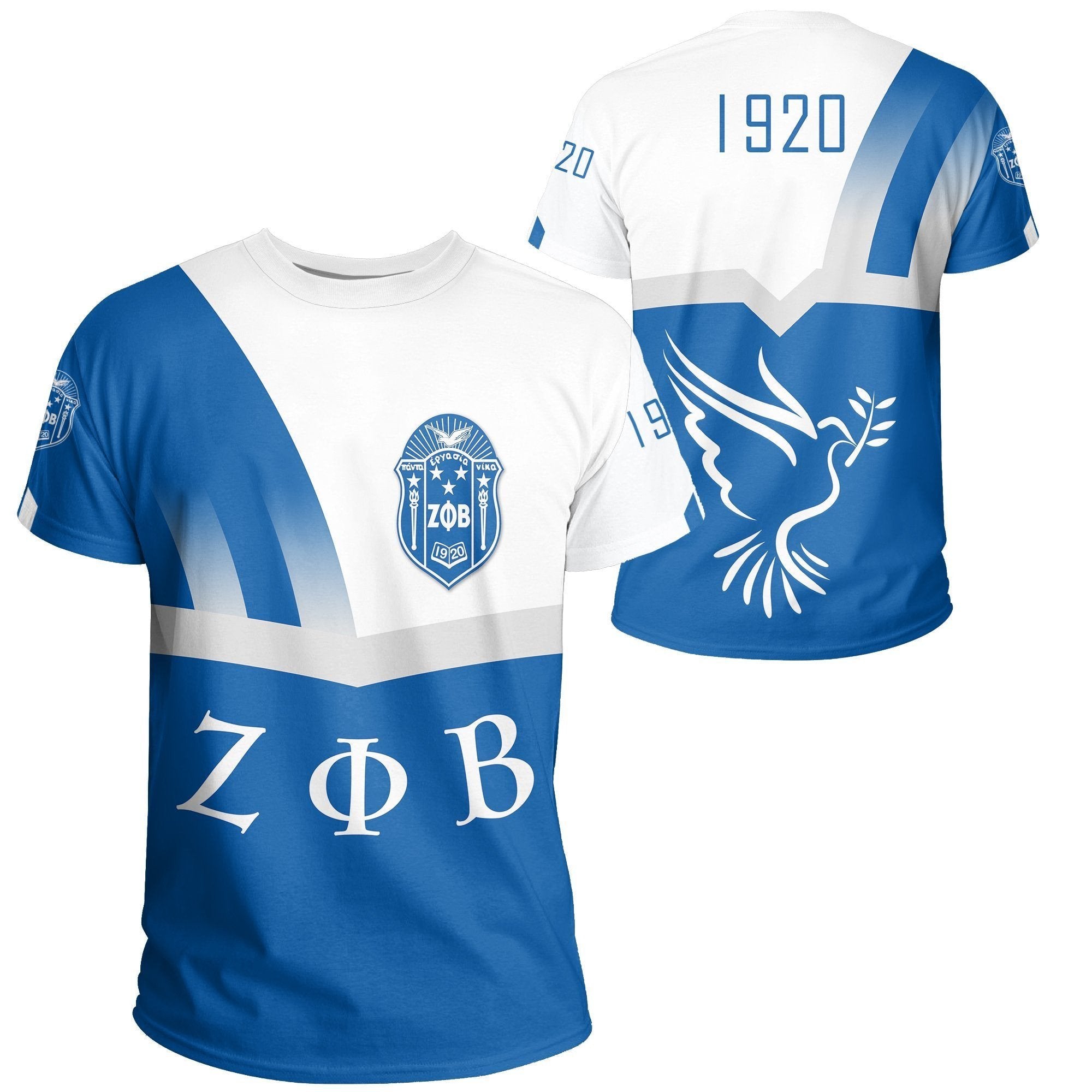 Sorority Tshirt – Zeta Phi Beta 1920 Dove Tee Prime Style