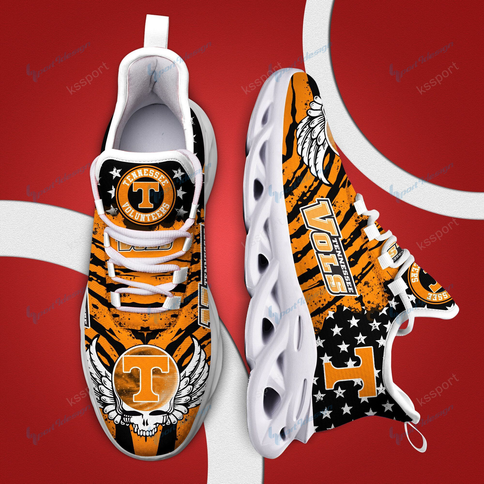 Tennessee Volunteers Yezy Running Sneakers Bb735