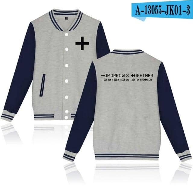 3D Women/Men Txt Tomorrow Together  Baseball Jacket Kpop Streatwear Tops