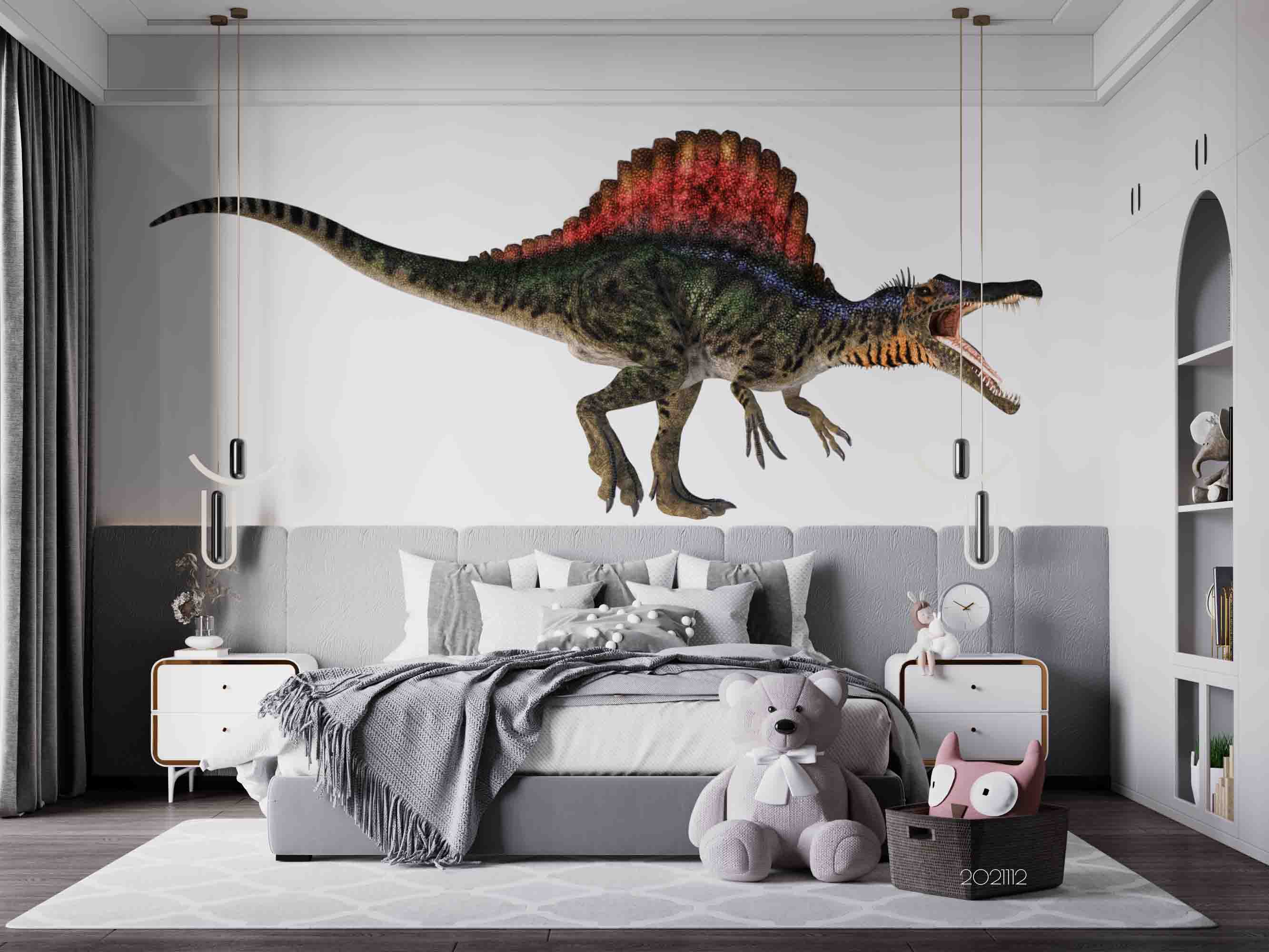 3D Animal Spinosaurus Wall Mural Wallpaper Lqh 5