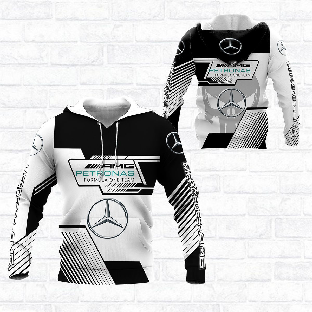 3D All Over Printed Mercedes-Benz Shirts Ver4 (White)