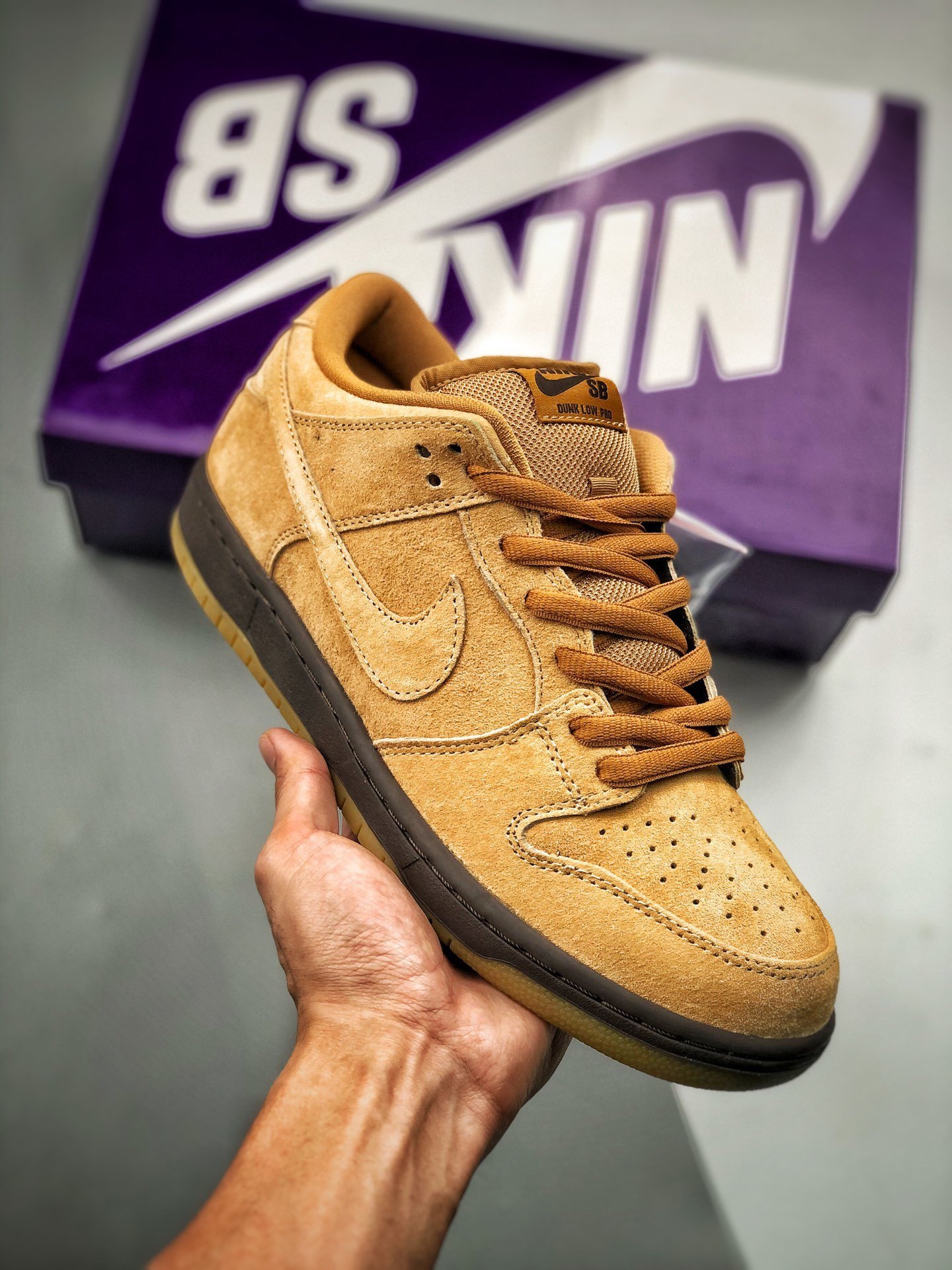 Nike SB Dunk Low Wheat Mocha BQ6817-204 5339096