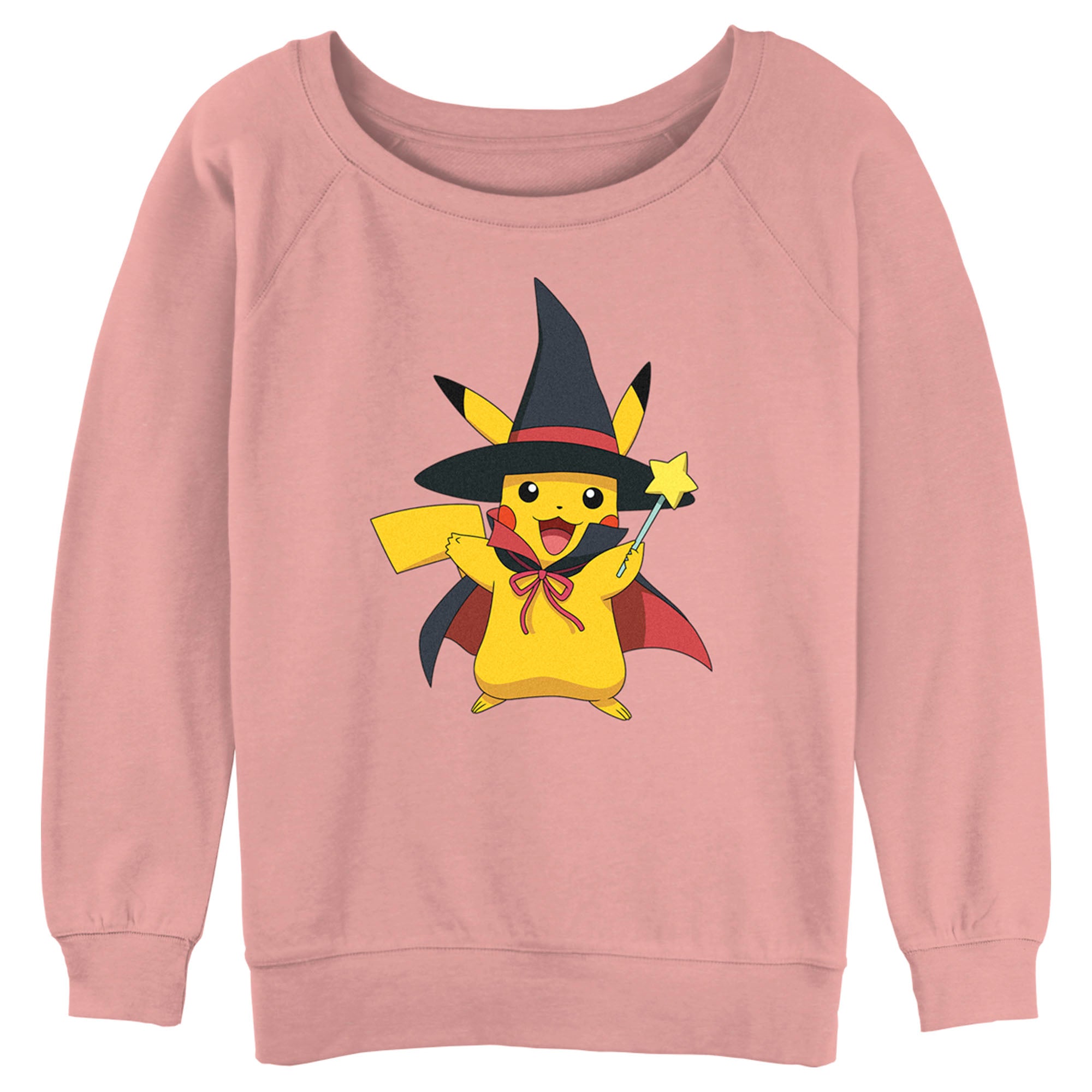 Junior’S Pokemon Halloween Pikachu Magic Wand Sweatshirt