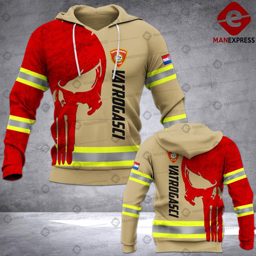 Croatian Firefighter 3D printed hoodie FCU Croatia