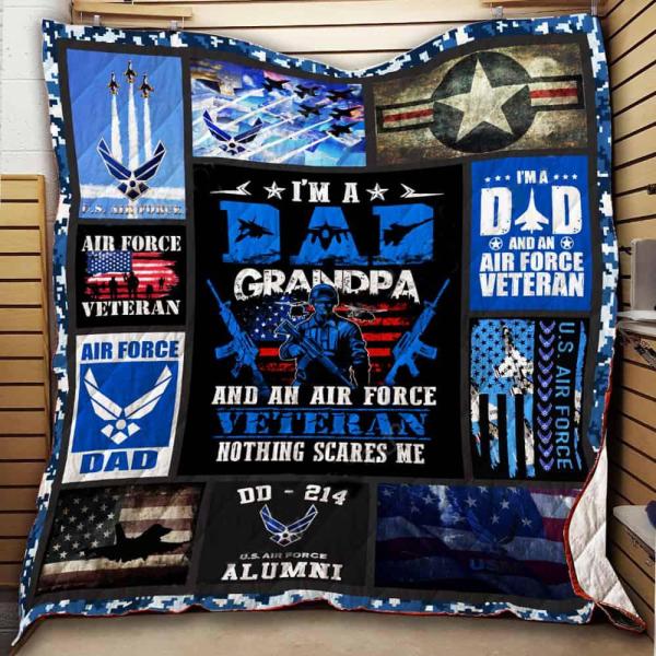 Dad Grandpa Veteran Blanket – Gift For Father’S Day Gsge