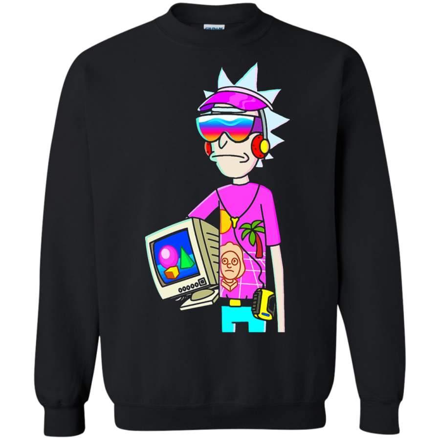 AGR Rick And Morty Hipster Rick Sanchez Retro Style Sweatshirt