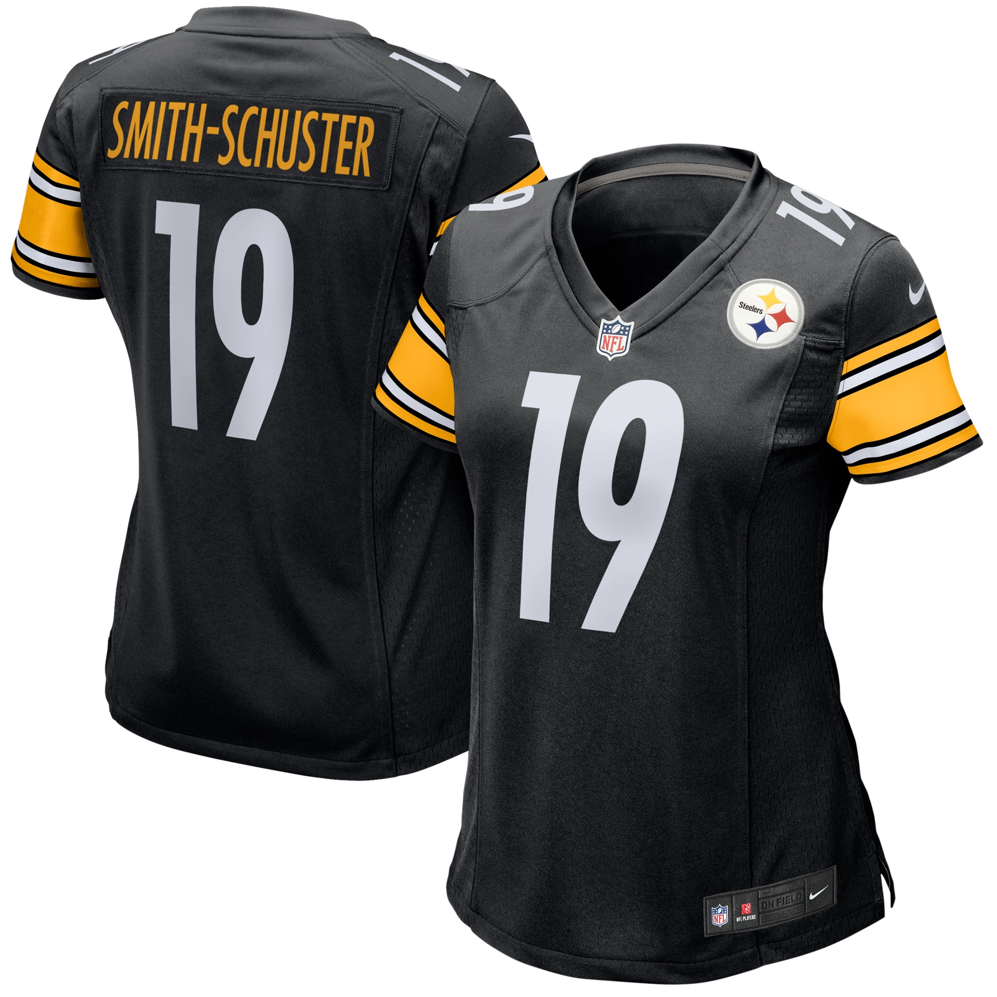 Women’s Pittsburgh Steelers JuJu Smith-Schuster Black Game Player Jersey