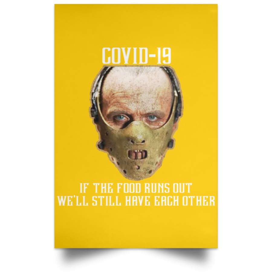 Hannibal Lecter Pandemic Satin Portrait Poster